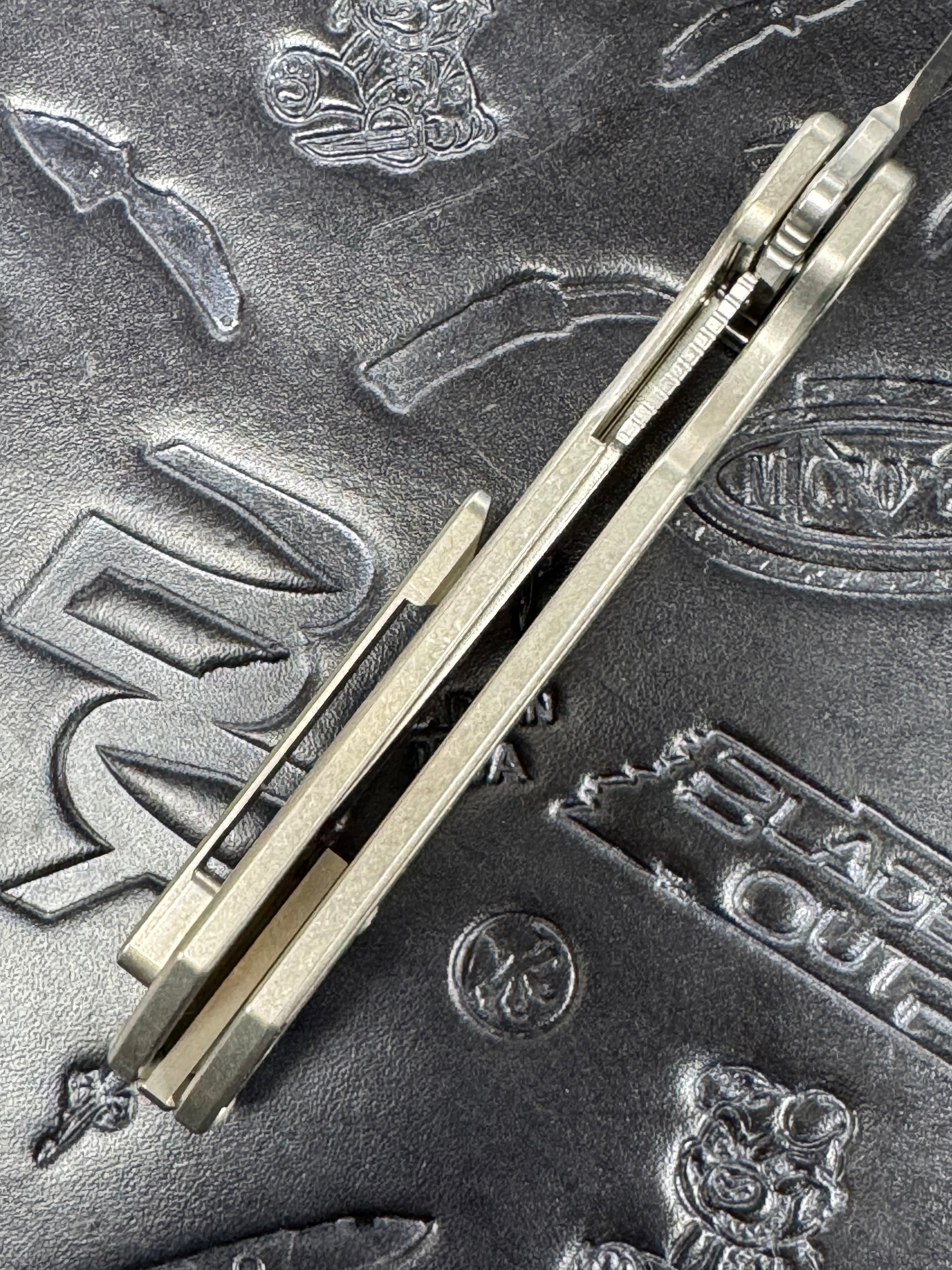 American Blade Works MODEL 2 TITANIUM Wharncliffe Magnacut