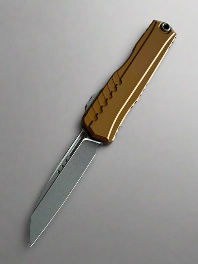 Microtech Cypher II S/E Apocalyptic Standard & Tan Handle 1241-10 APTA