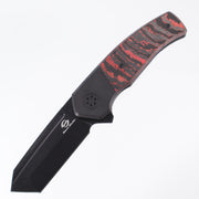 Beans Blades Mini Warrior Folder - Lava Flow Carbon Fiber, PVD M390