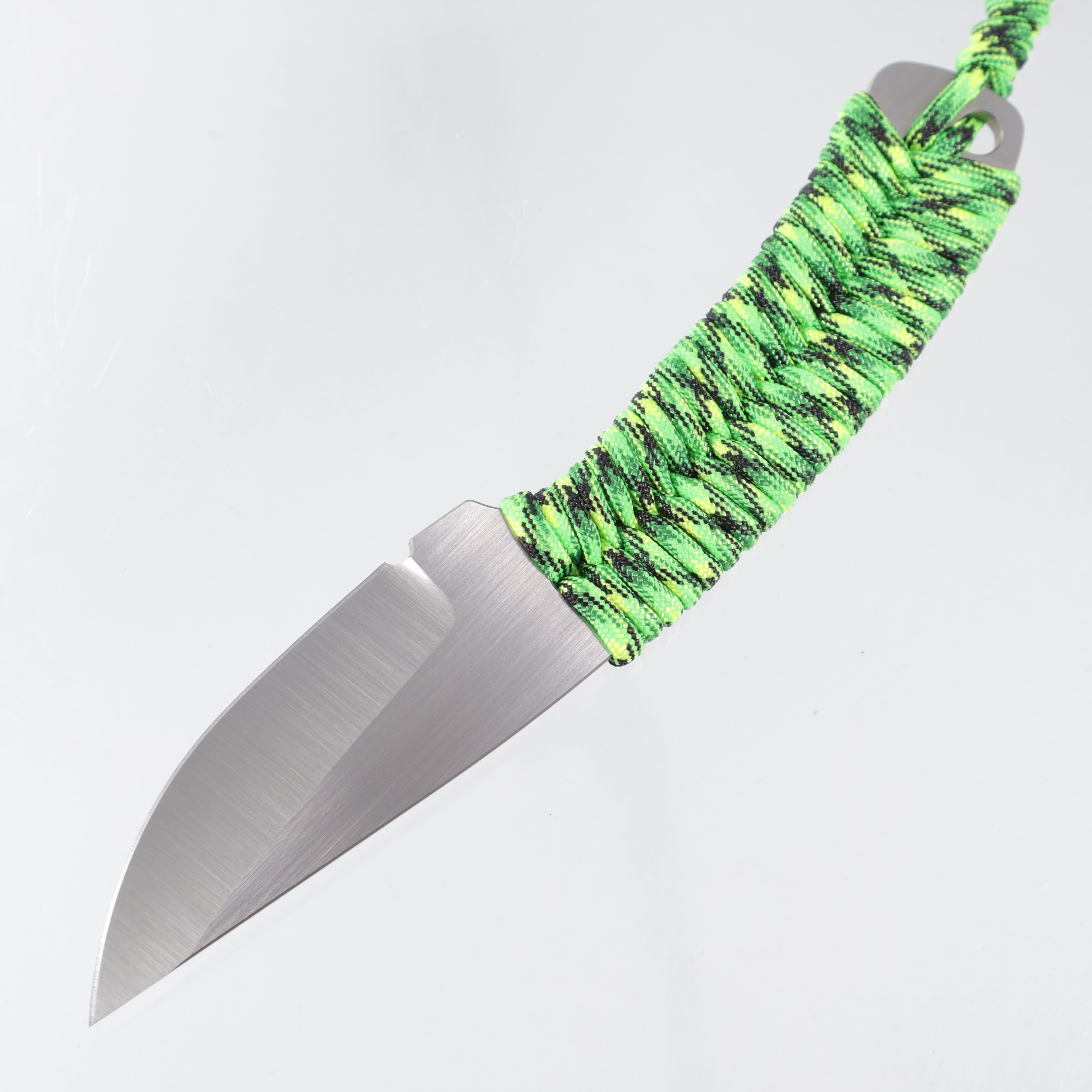 Beans Blades Scout Minimalist - Toxic Green Paracord - Satin M390