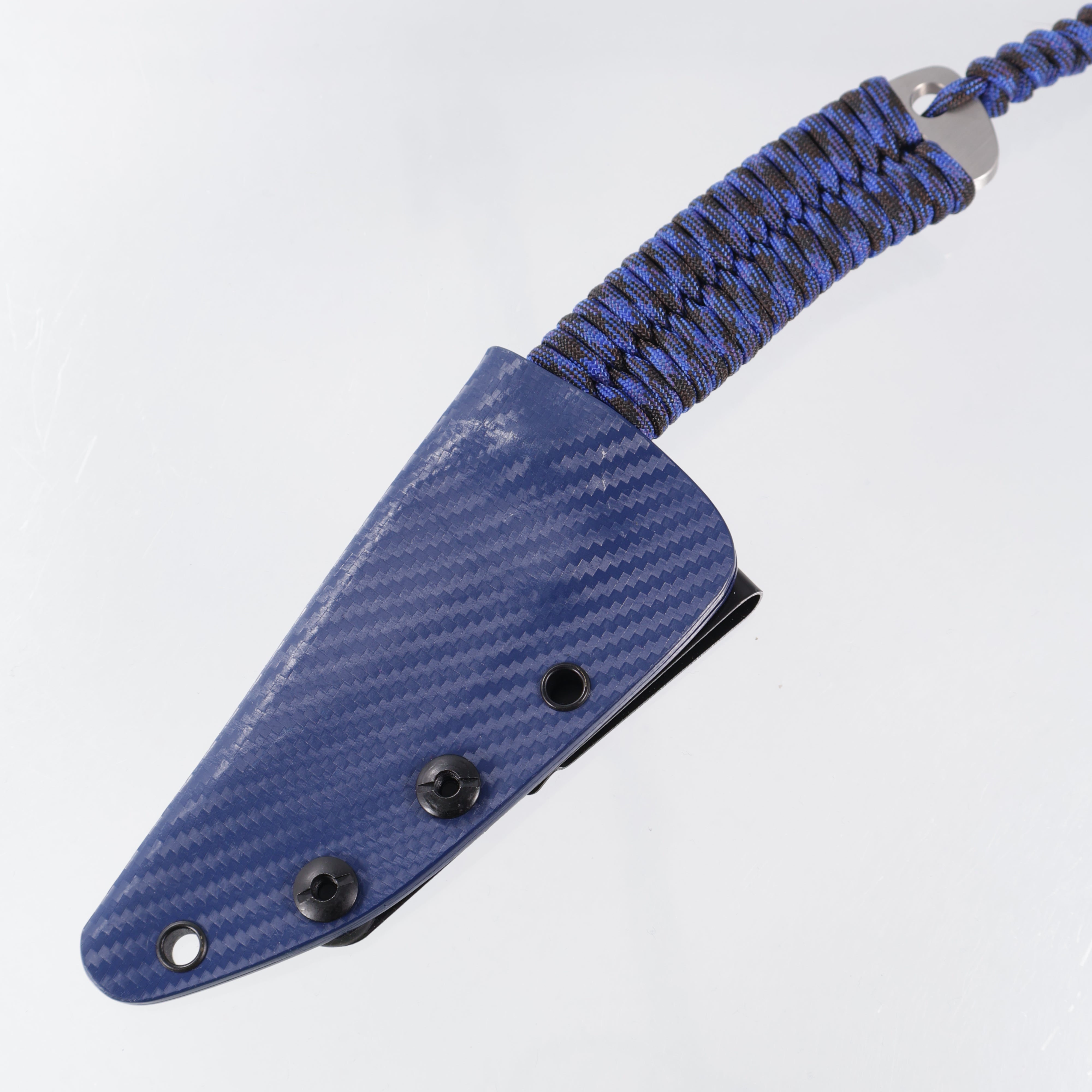 Beans Blades Scout Minimalist - Blue & Black Paracord - Satin M390