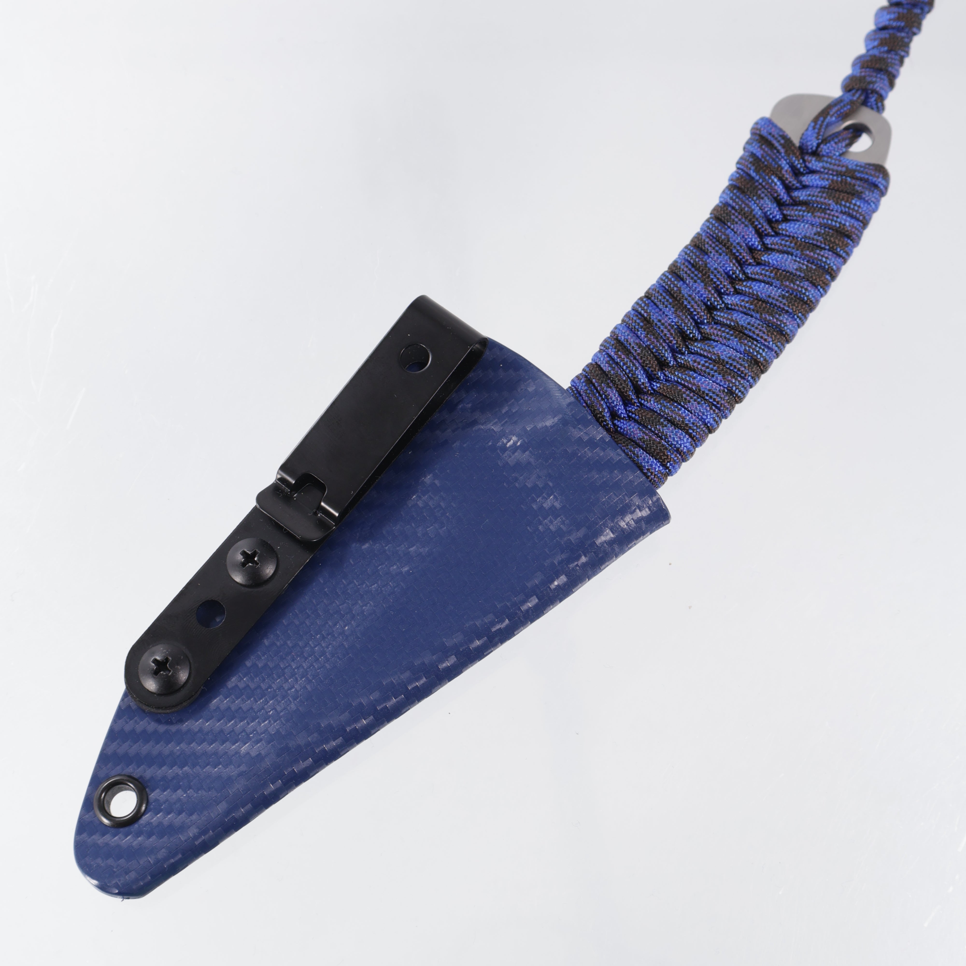 Beans Blades Scout Minimalist - Blue & Black Paracord - Satin M390