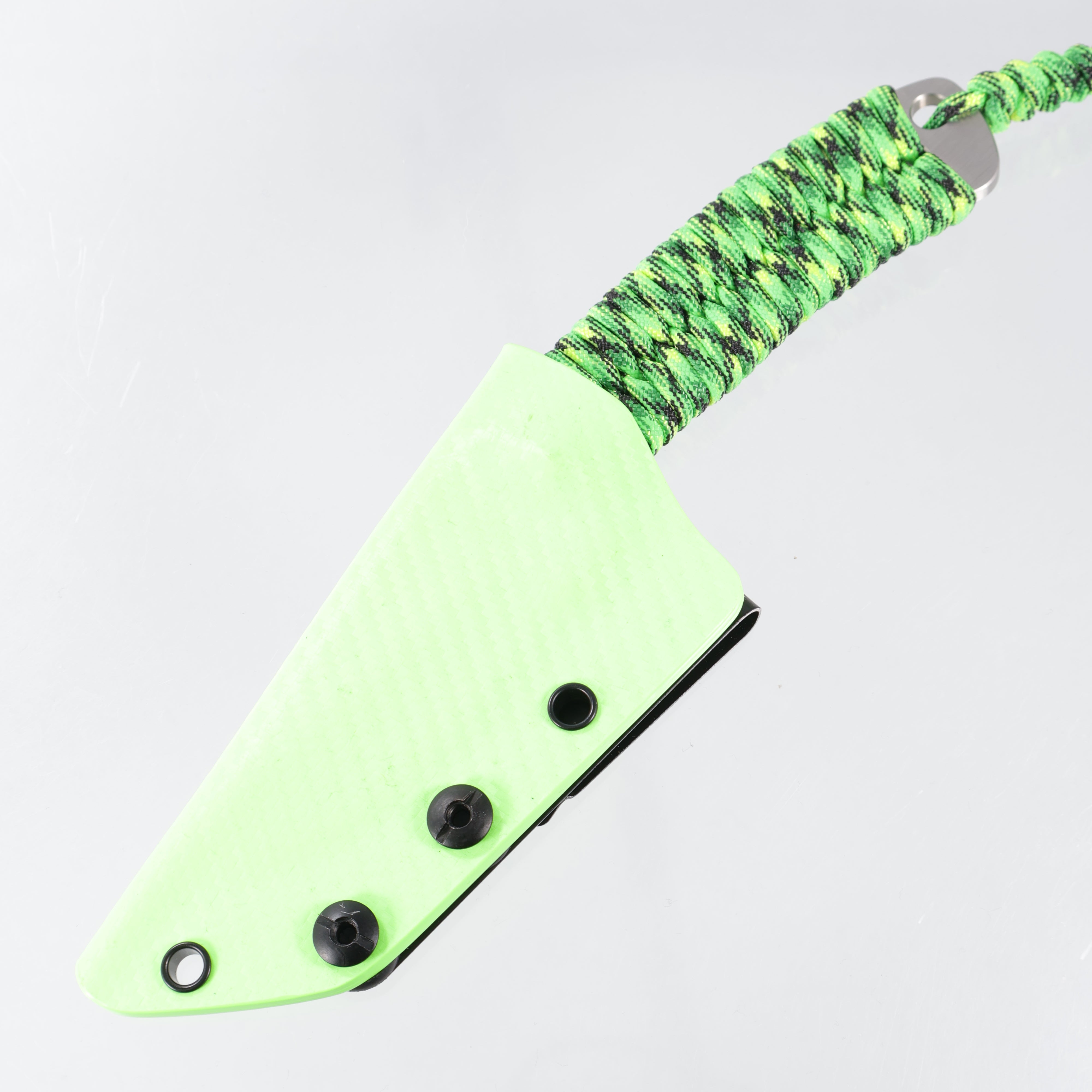 Beans Blades Scout Minimalist - Toxic Green Paracord - Satin M390