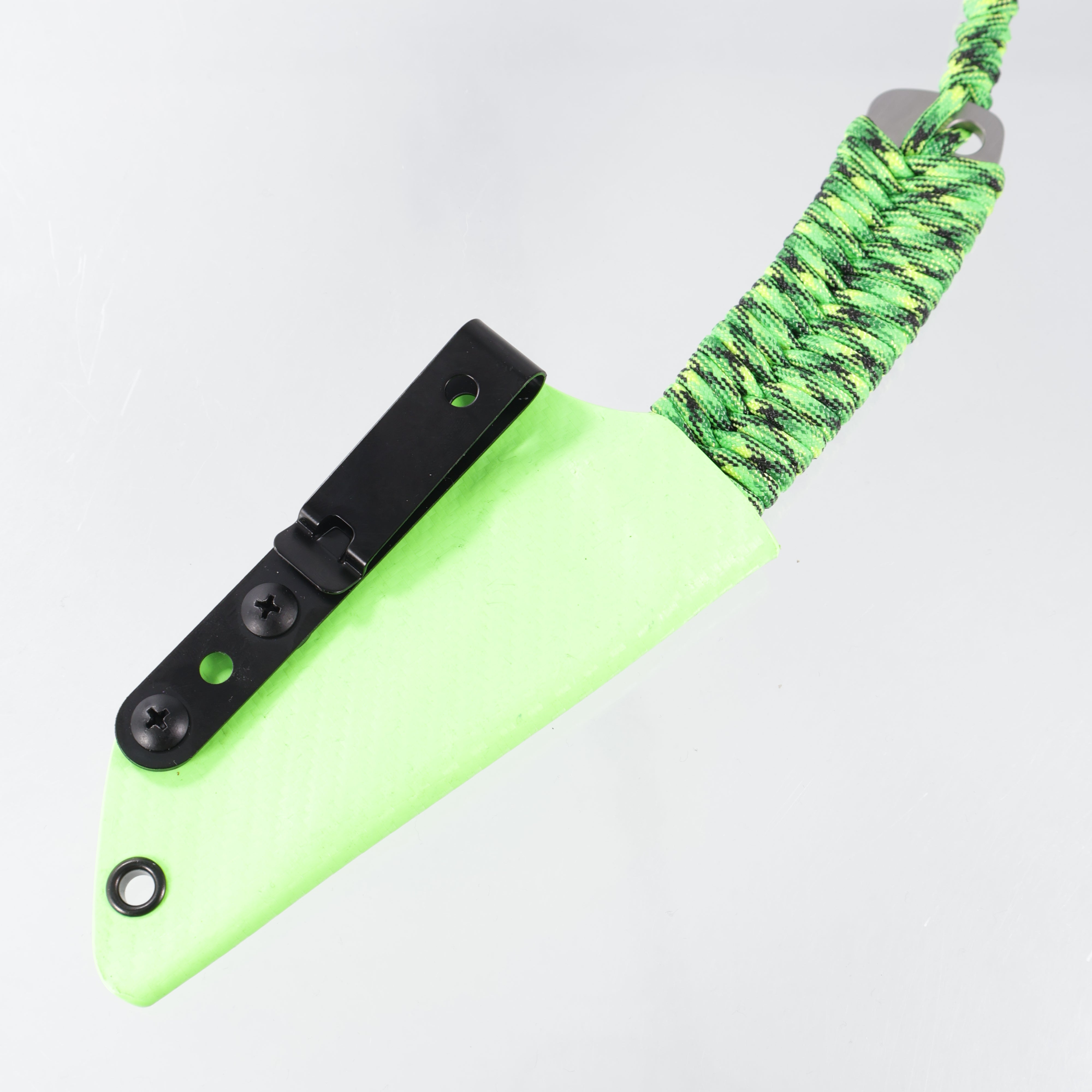 Beans Blades Scout Minimalist - Toxic Green Paracord - Satin M390