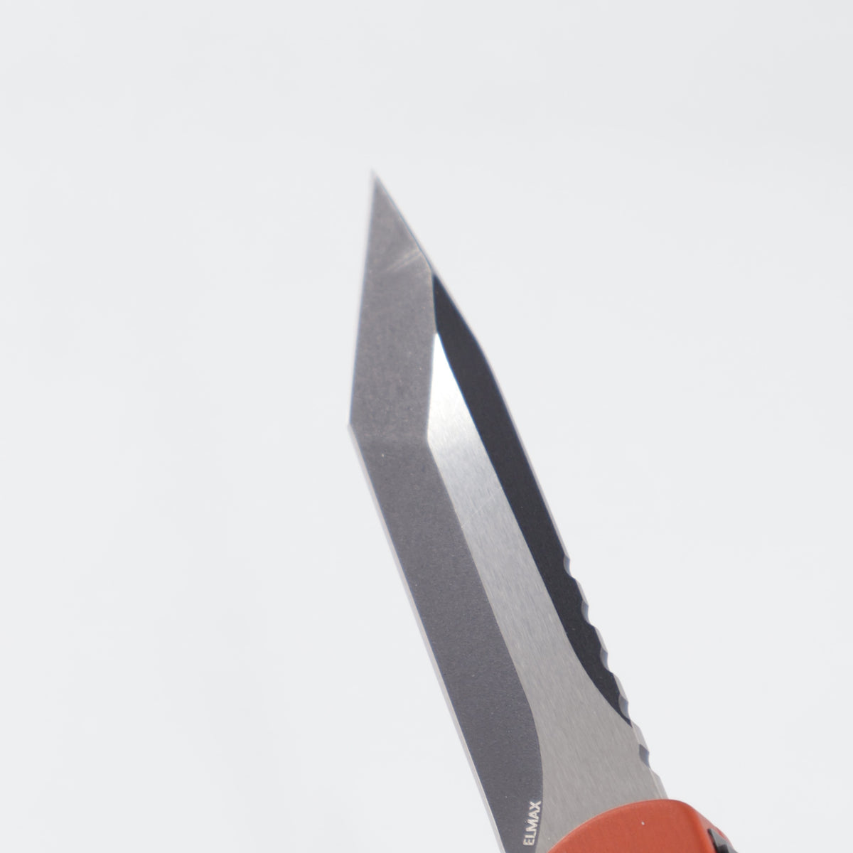 Heretic Manticore S Tanto - Orange Grooved Aluminum - 2-Tone Black Elmax - H023-10A-ORG *PRE-OWNED*