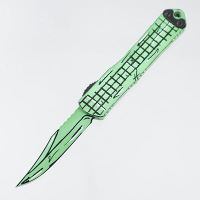 Heretic Manticore S Bowie - Toxic Green Cel-Shade - Magnacut - H022BF-CS-TX *PRE-OWNED*