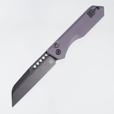 Heretic Jinn Auto Blade Show 2026 Special - Gray Aluminum - Battle Black Magnacut - H113-BLADESHOW2026