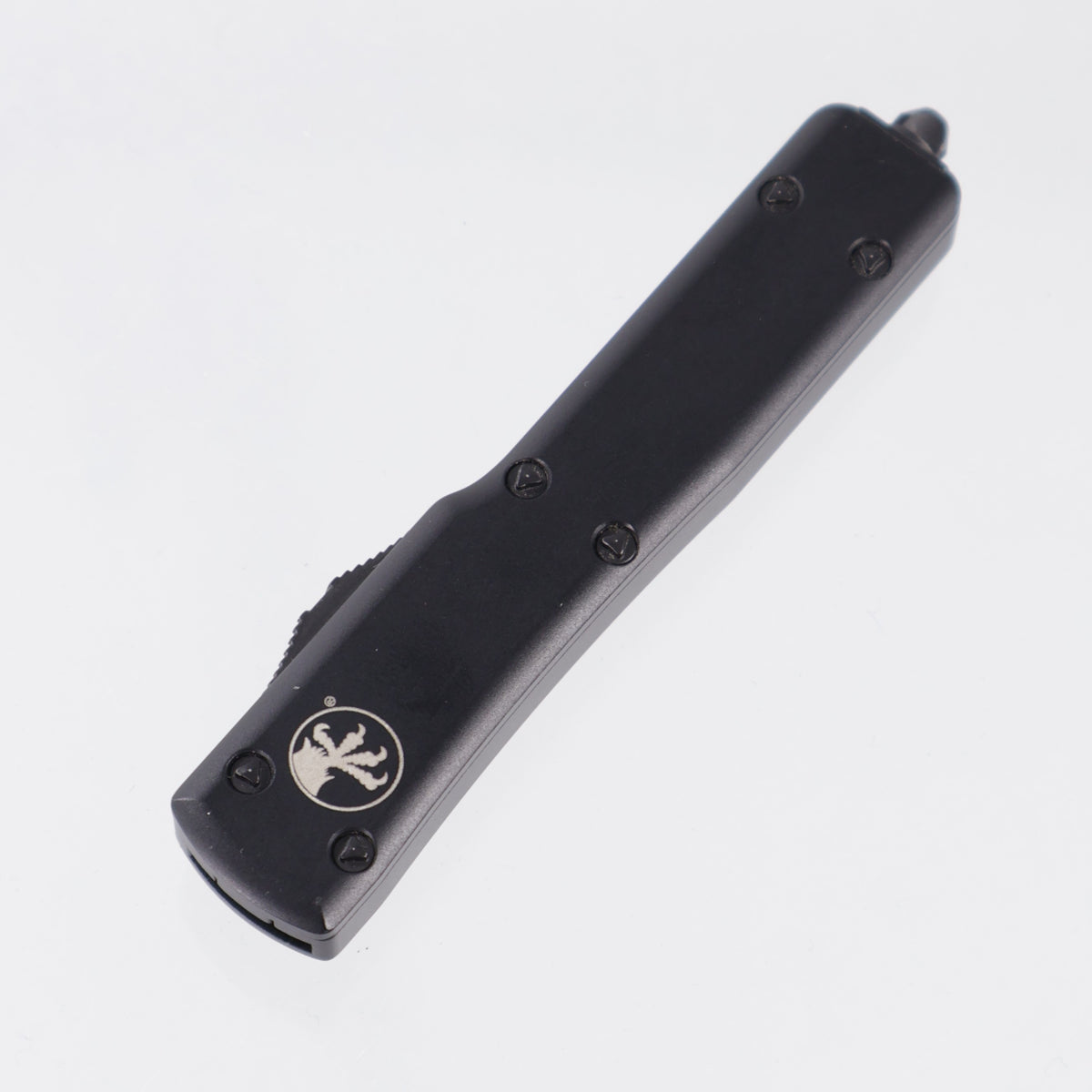 Microtech UTX-70 Single Edge - Black Aluminum - Black Standard M390 - 148-1T *PRE-OWNED*