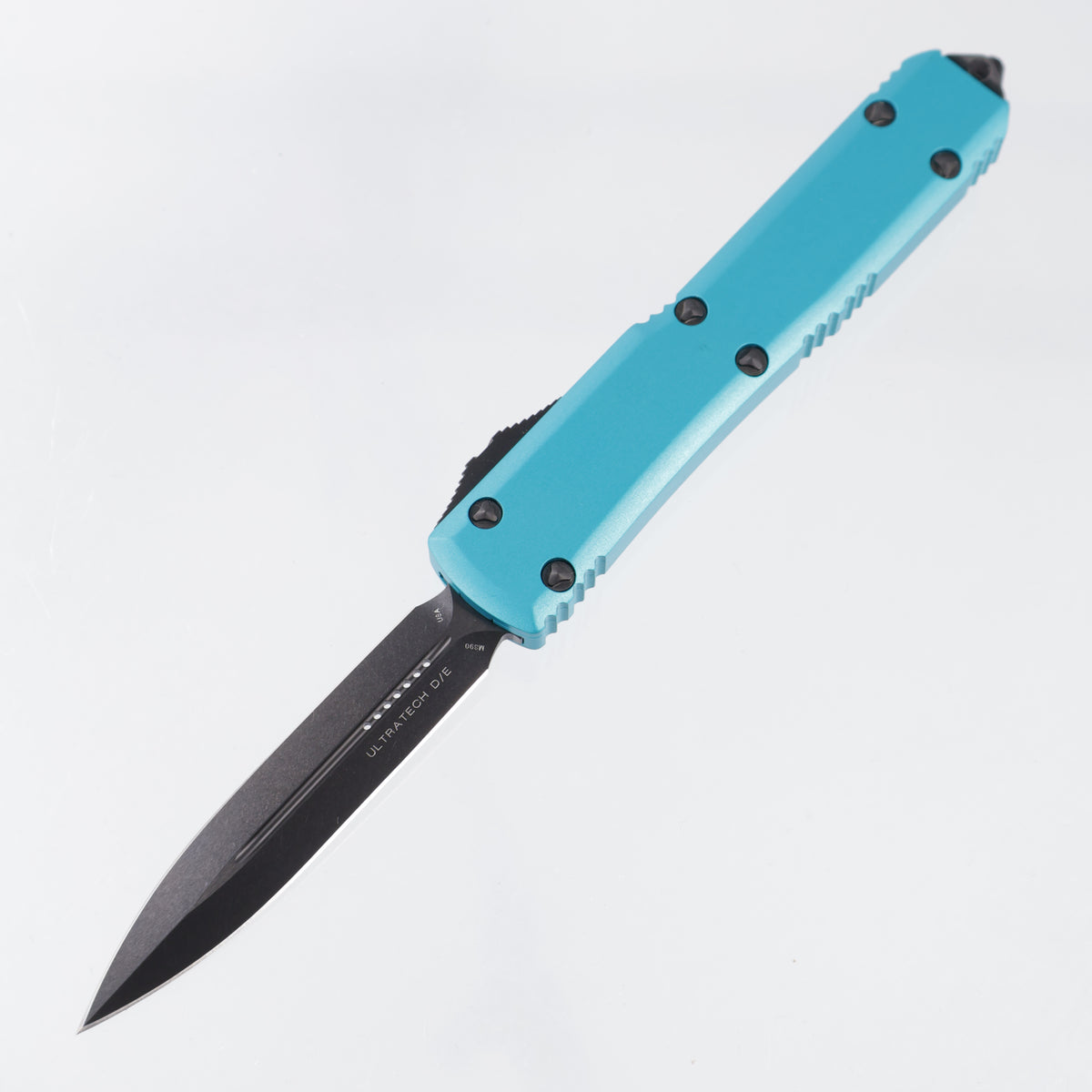 Mcrotech Ultratech Double Edge Signature Series - Turquoise Sterile Aluminum - DLC M390 - 122-1 DLCTTQS *PRE-OWNED*