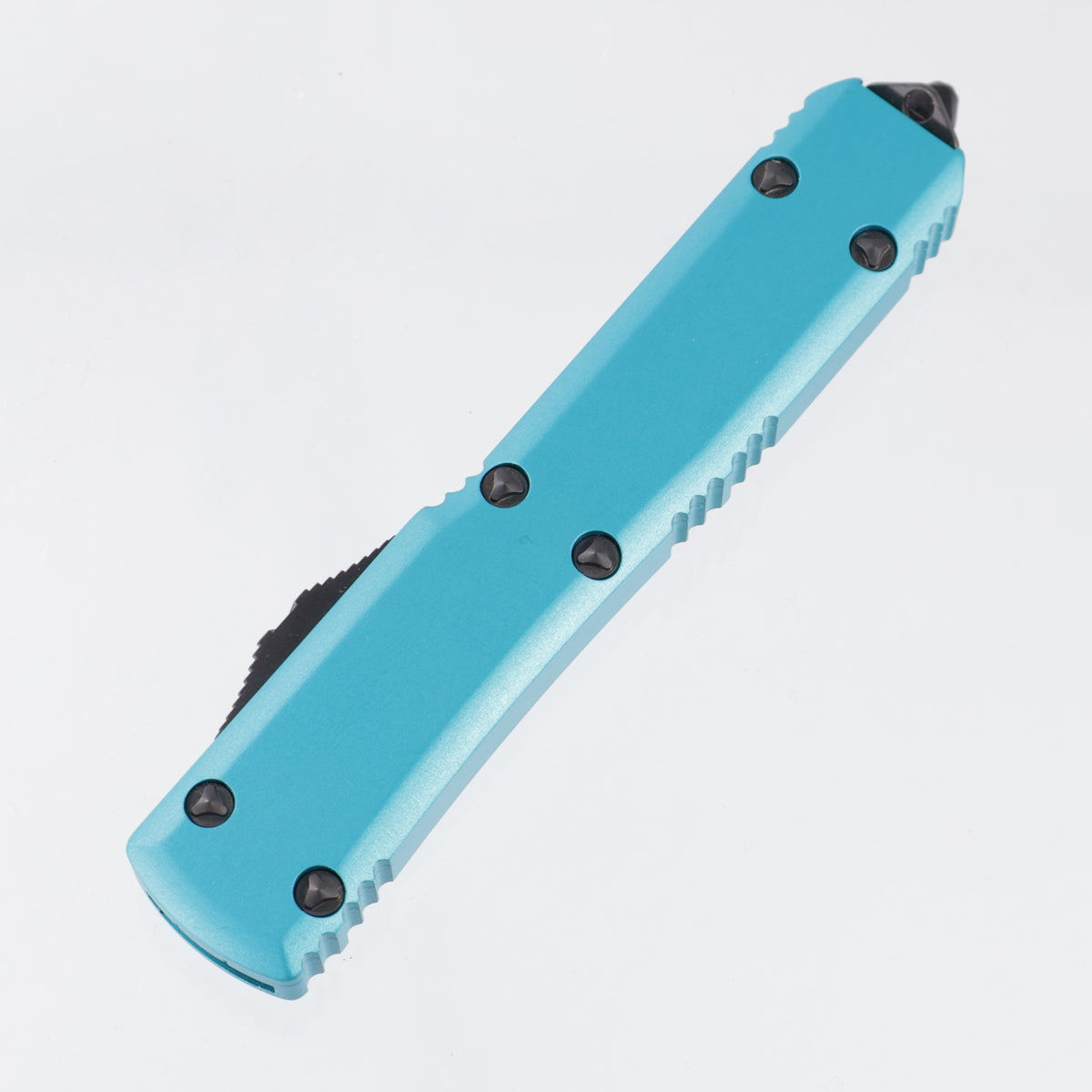 Mcrotech Ultratech Double Edge Signature Series - Turquoise Sterile Aluminum - DLC M390 - 122-1 DLCTTQS *PRE-OWNED*