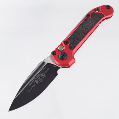 Microtech LUDT Gen III Single Edge - Red Aluminum - Black Standard M390MK - 1135-1 RD *PRE-OWNED*
