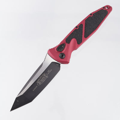 Microtech Socom Elite Auto Tanto - Red Aluminum - Black Standard 204P *PRE-OWNED* *WRONG BOX*