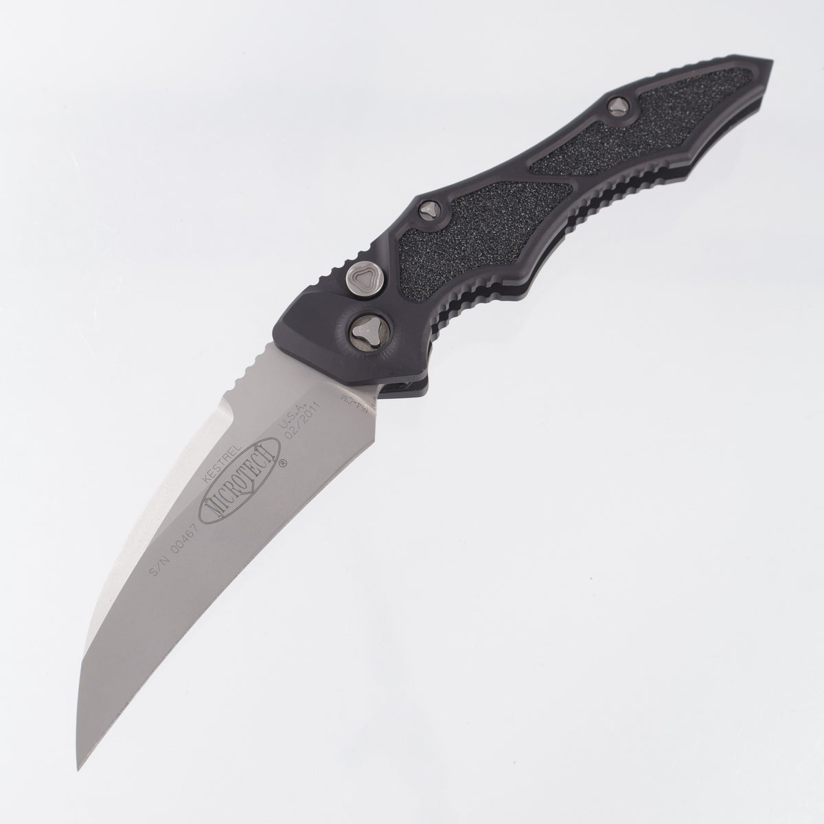 Microtech Kestrel Auto - Black Aluminum - Beadblast 154CM - 2011 Build - 131-7 *PRE-OWNED*