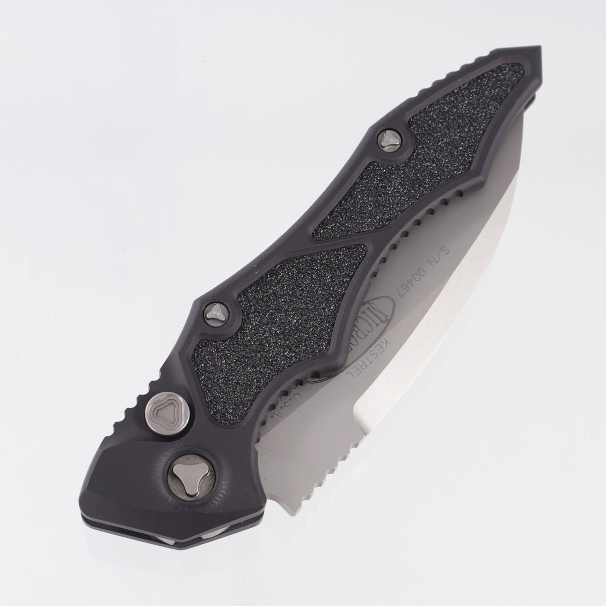 Microtech Kestrel Auto - Black Aluminum - Beadblast 154CM - 2011 Build - 131-7 *PRE-OWNED*