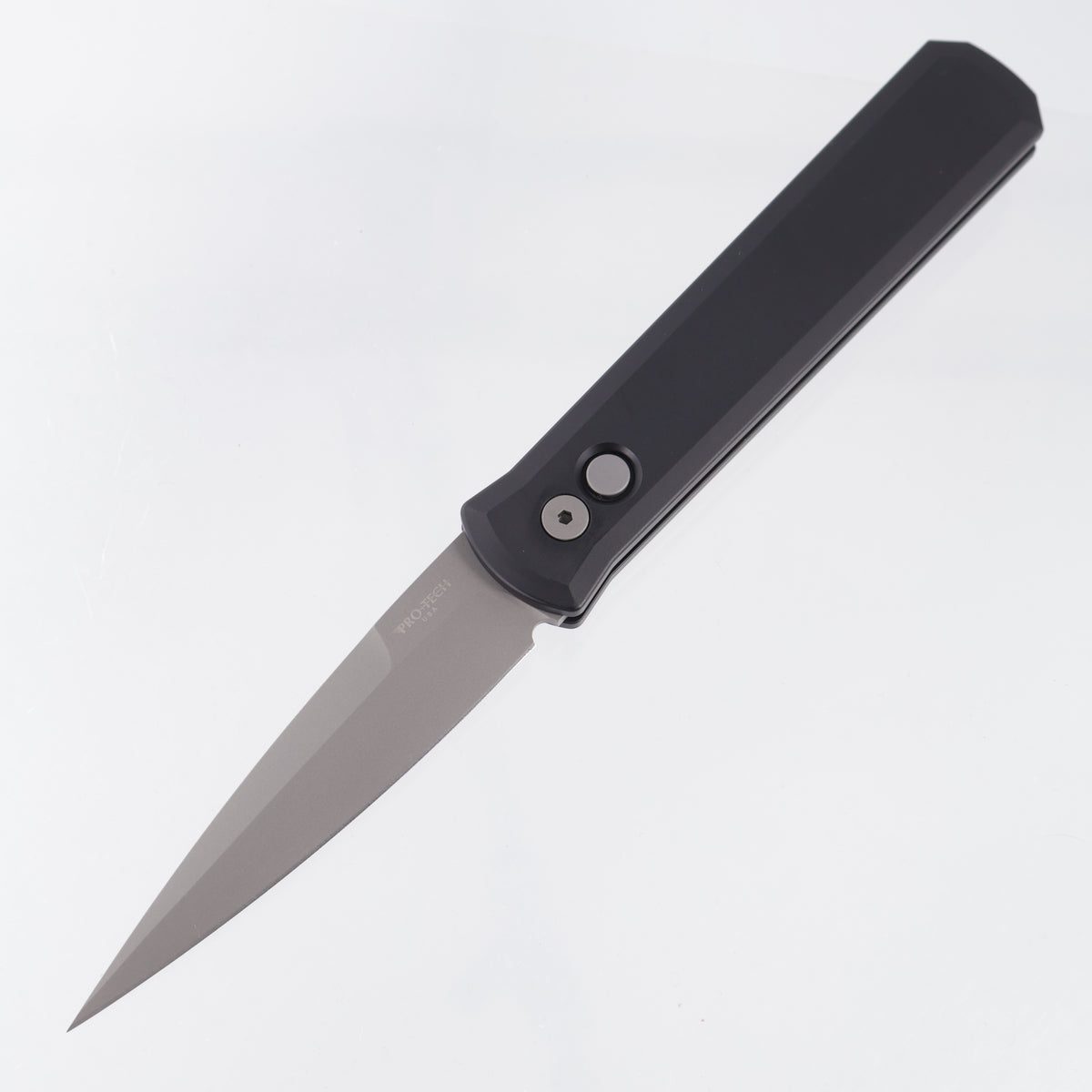 Pro-Tech Godfather - Black Aluminum - Beadblast 154CM - 920 *PRE-OWNED*