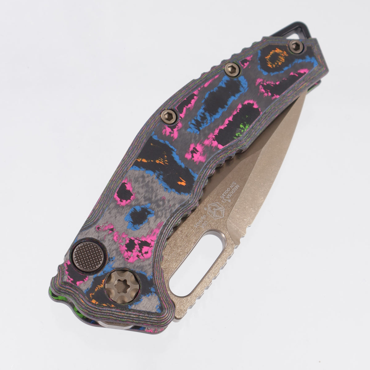 Heretic Medusa V3 Auto Tanto - 80s Camo Carbon - Bronze Magnacut - BROP Exclusive - H011-7A-80/CC *PRE-OWNED*