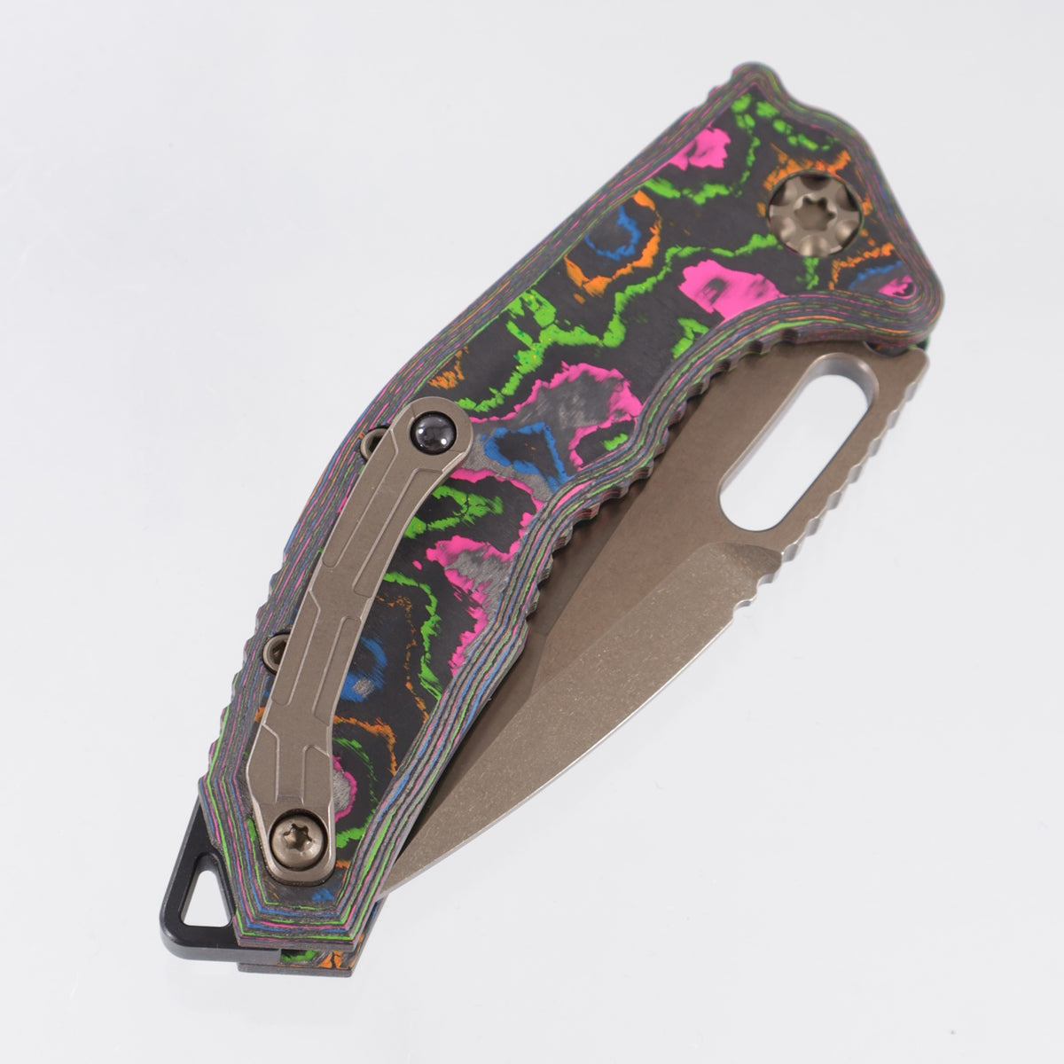 Heretic Medusa V3 Auto Tanto - 80s Camo Carbon - Bronze Magnacut - BROP Exclusive - H011-7A-80/CC *PRE-OWNED*
