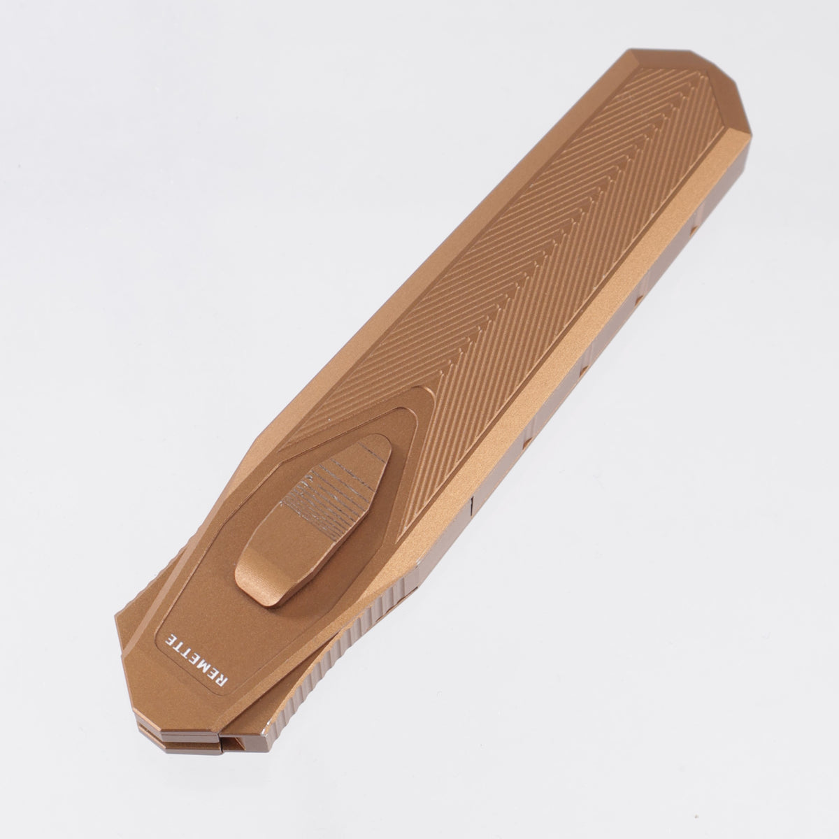 Remette Swordfish Tanto - Bronze Aluminum w/ Carbon Fiber Inlay - Beadblast S35VN *PRE-OWNED* *NO BOX*