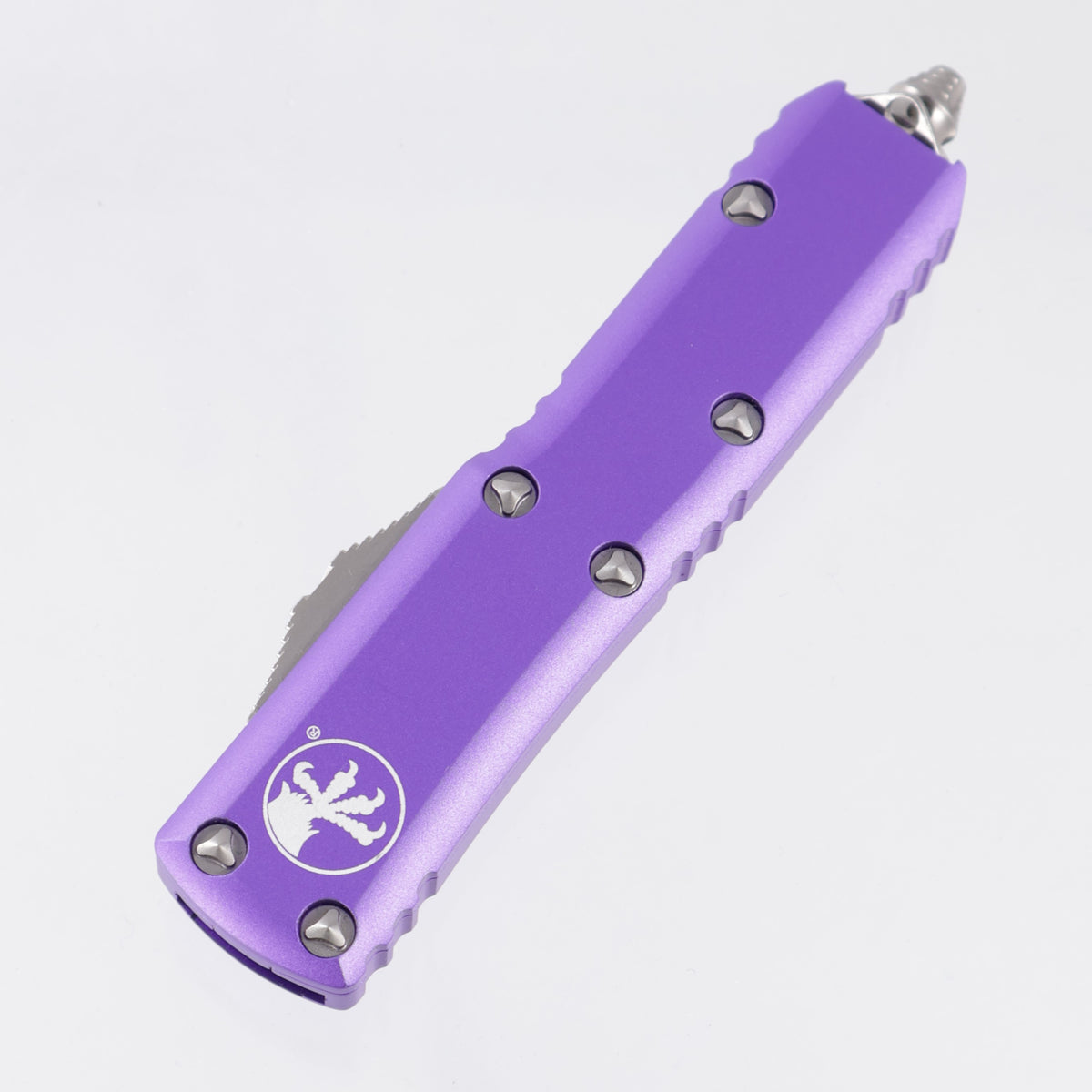 Microtech UTX-85 Double Edge - Purple Aluminum - Satin M390 *PRE-OWNED* *NO BOX*