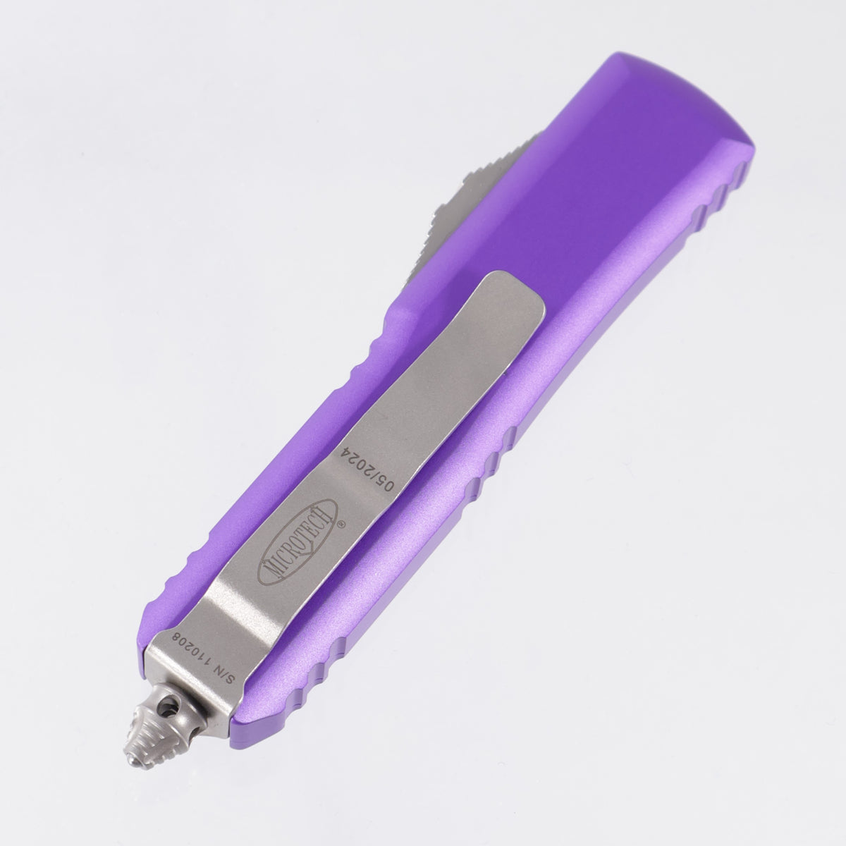 Microtech UTX-85 Double Edge - Purple Aluminum - Satin M390 *PRE-OWNED* *NO BOX*