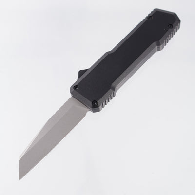OTF Of Mysterious & Unknown Origin - Black Aluminum - Stonewash D2 *PRE-OWNED* *NO BOX*