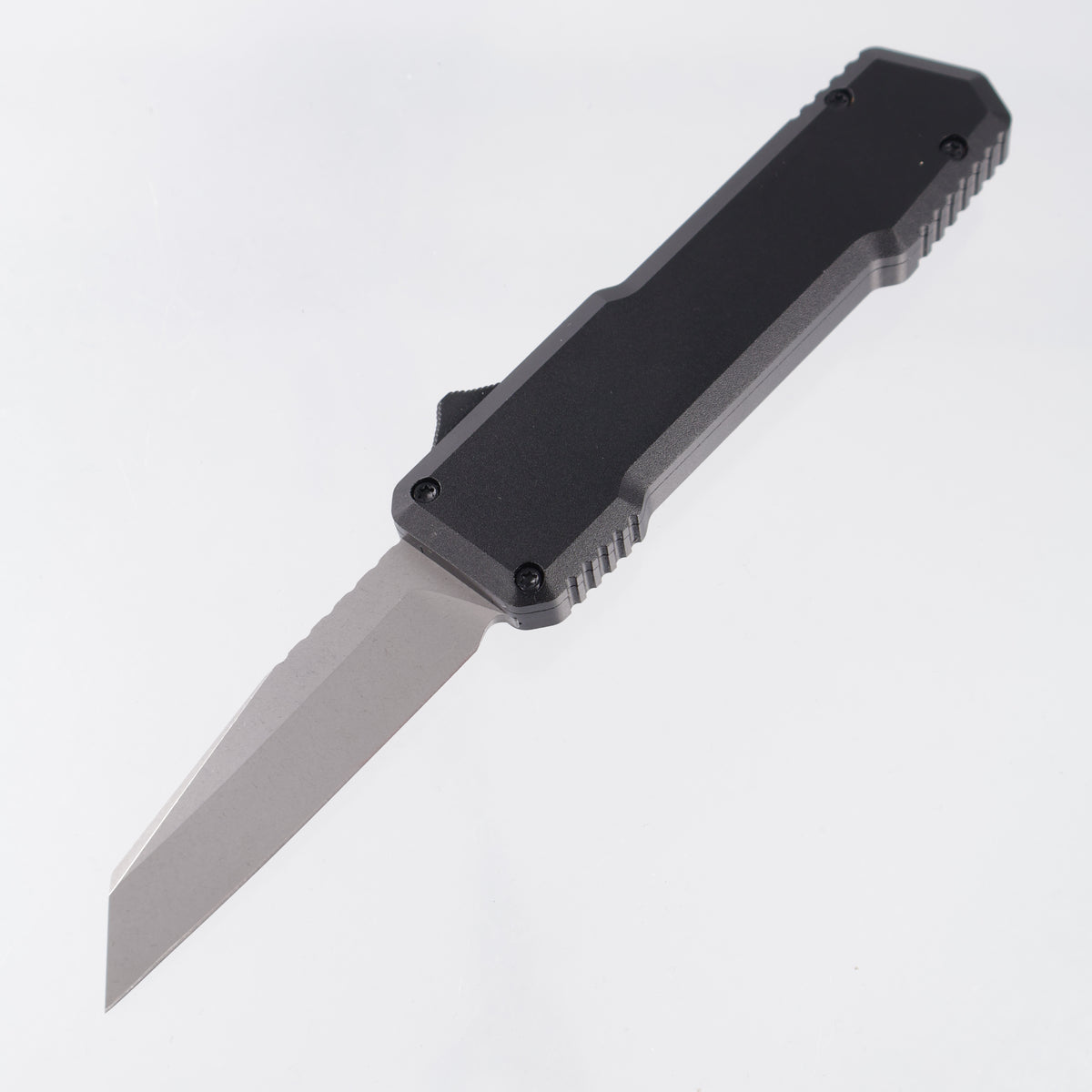 OTF Of Mysterious & Unknown Origin - Black Aluminum - Stonewash D2 *PRE-OWNED* *NO BOX*