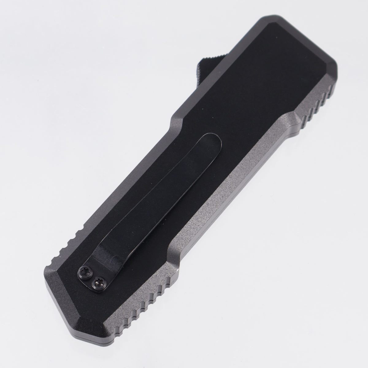 OTF Of Mysterious & Unknown Origin - Black Aluminum - Stonewash D2 *PRE-OWNED* *NO BOX*