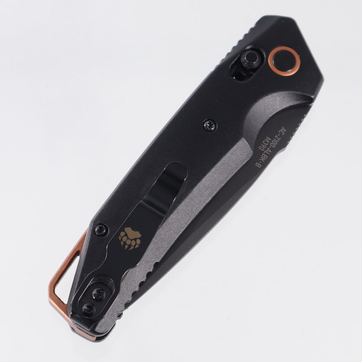 Bear Ops USA Katakt II Auto - Black Aluminum w/ Bronze Accents - DLC M390 - AC-2100-ALBLK-B *PRE-OWNED*