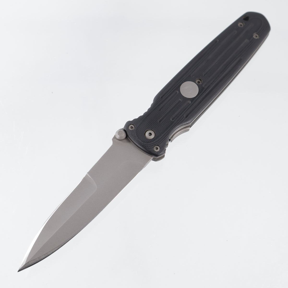 Butch Vallotton Fairgate Covert Dual Action - Black G10 - Beadblast Blade - 99 #43 *PRE-OWNED*