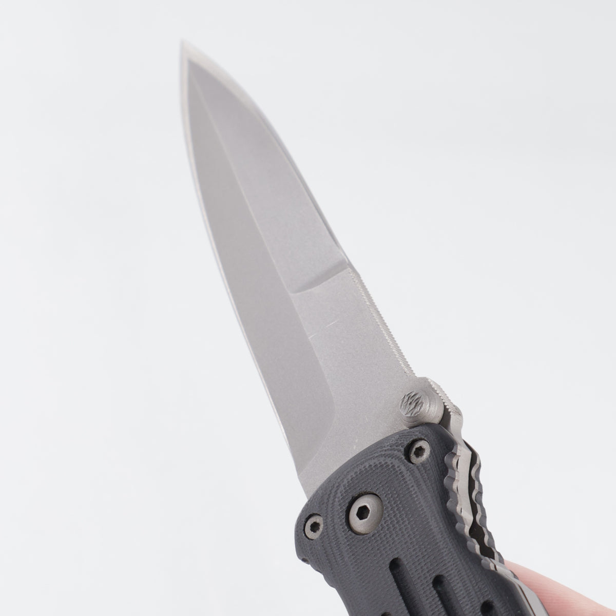 Butch Vallotton Fairgate Covert Dual Action - Black G10 - Beadblast Blade - 99 #43 *PRE-OWNED*