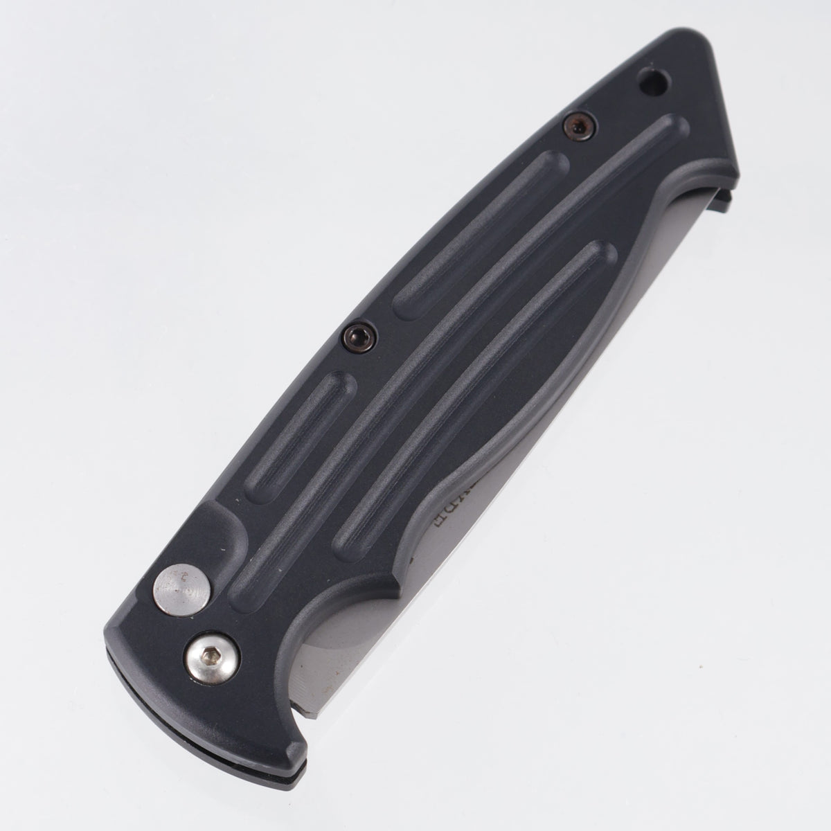 Bali-Song (Benchmade) Reflex 2000 Automatic Pre-Production Prototype (One of Seventeen) - Black Aluminum - Stonewash Blade *PRE-OWNED*