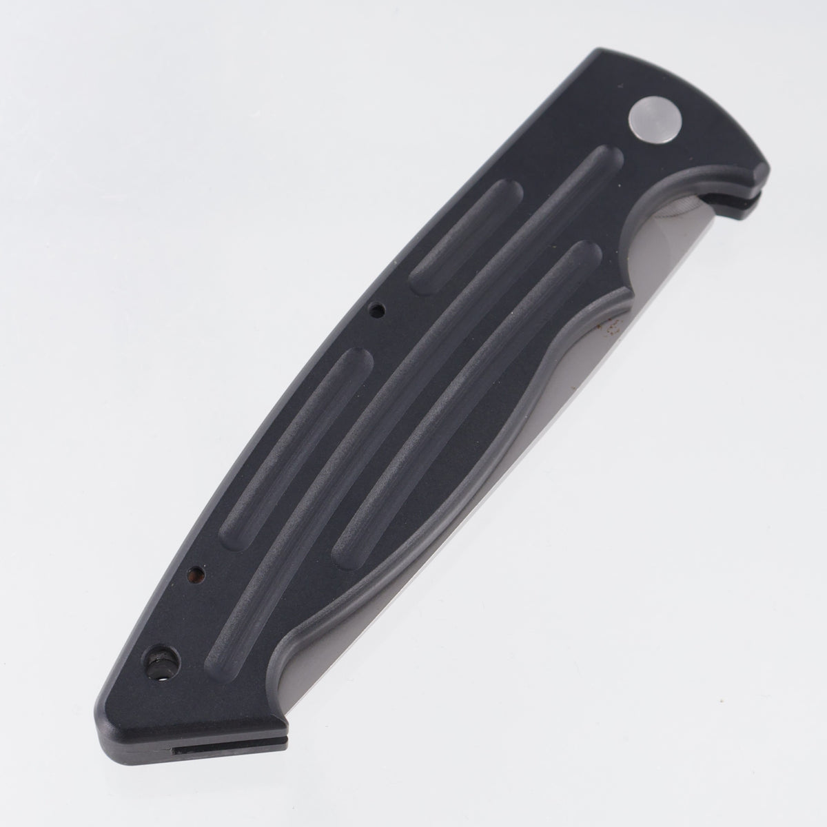 Bali-Song (Benchmade) Reflex 2000 Automatic Pre-Production Prototype (One of Seventeen) - Black Aluminum - Stonewash Blade *PRE-OWNED*