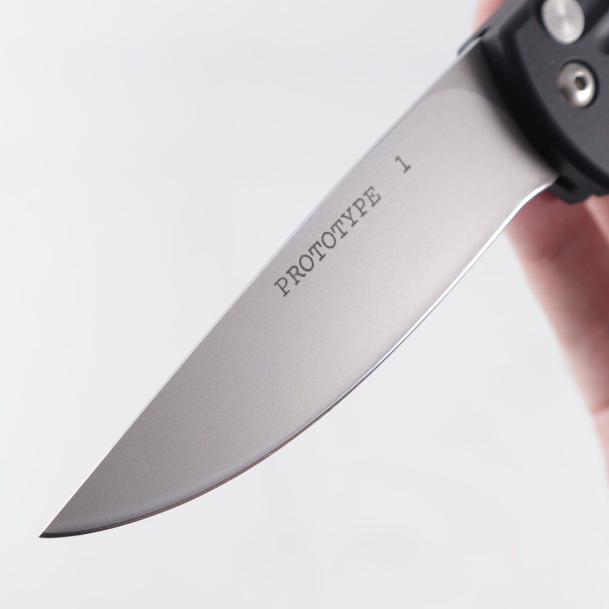 Bali-Song (Benchmade) Reflex 2000 Automatic Pre-Production Prototype (One of Seventeen) - Black Aluminum - Stonewash Blade *PRE-OWNED*