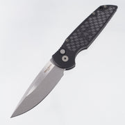 Pro-Tech x Staccato TR-3 - Black Aluminum w/ Staccato G10 Inlay - Stonewash 154CM *PRE-OWNED* *NO BOX*