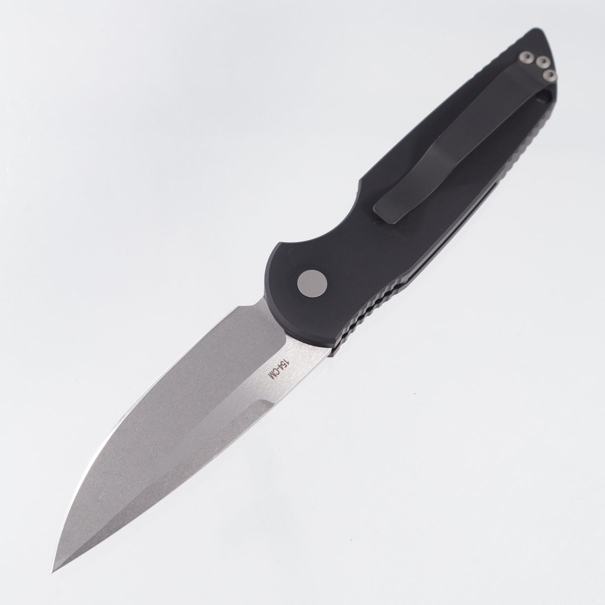 Pro-Tech x Staccato TR-3 - Black Aluminum w/ Staccato G10 Inlay - Stonewash 154CM *PRE-OWNED* *NO BOX*