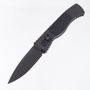 Pro-Tech TR-2 Operator - Black Aluminum w/ Textured Corners & Tritium Button - Sterile DLC Magnacut - T203-OPERATOR *PRE-OWNED*