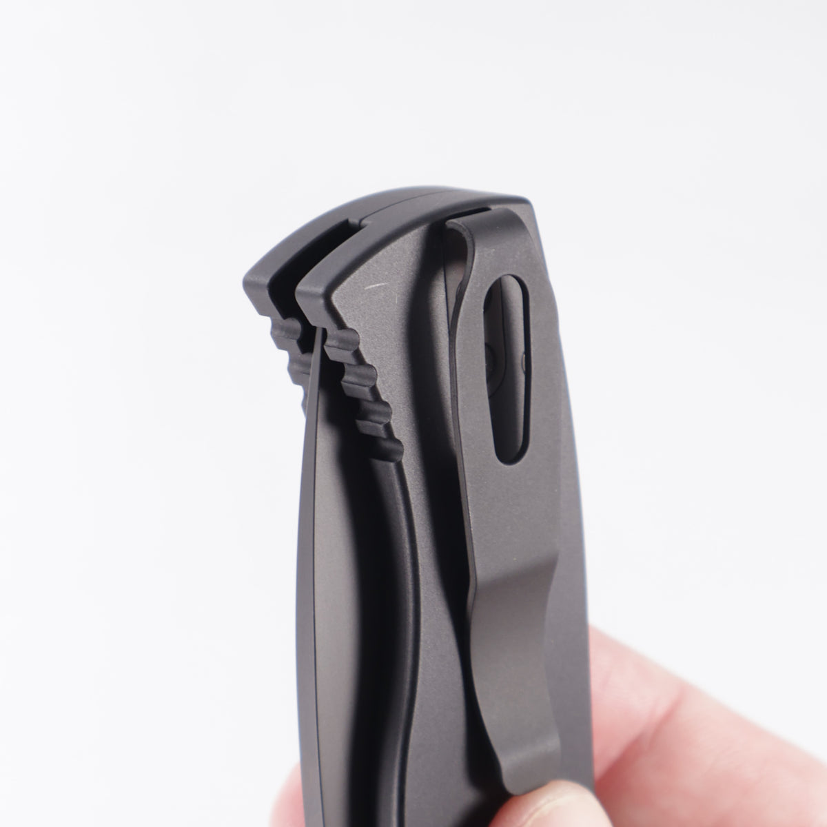 Pro-Tech TR-2 Operator - Black Aluminum w/ Textured Corners & Tritium Button - Sterile DLC Magnacut - T203-OPERATOR *PRE-OWNED*