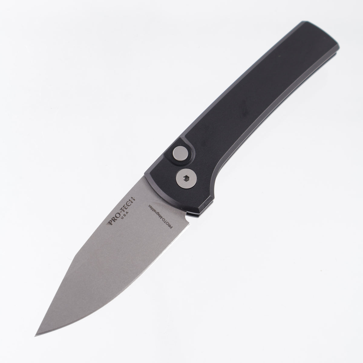 Pro-Tech Scapegoat Compact - Black Aluminum - Stonewash PROTO-MagnaMax - RCS1101 *PRE-OWNED*