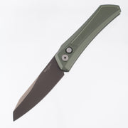 Pro-Tech Oligarch - OD Green Aluminum - Smoky Gray DLC Magnacut - DS121-GREEN *PRE-OWNED* *NO BOX*