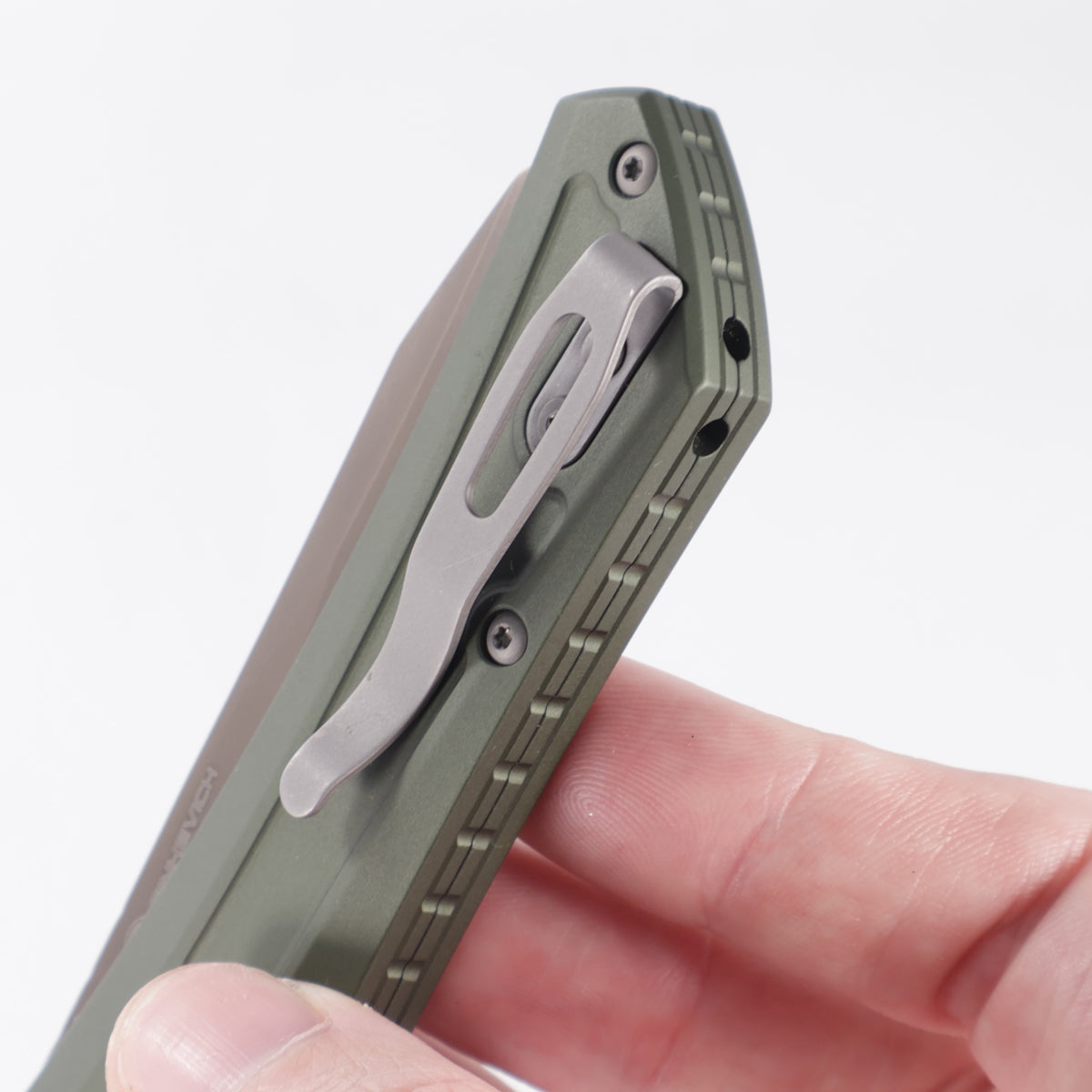 Pro-Tech Oligarch - OD Green Aluminum - Smoky Gray DLC Magnacut - DS121-GREEN *PRE-OWNED* *NO BOX*