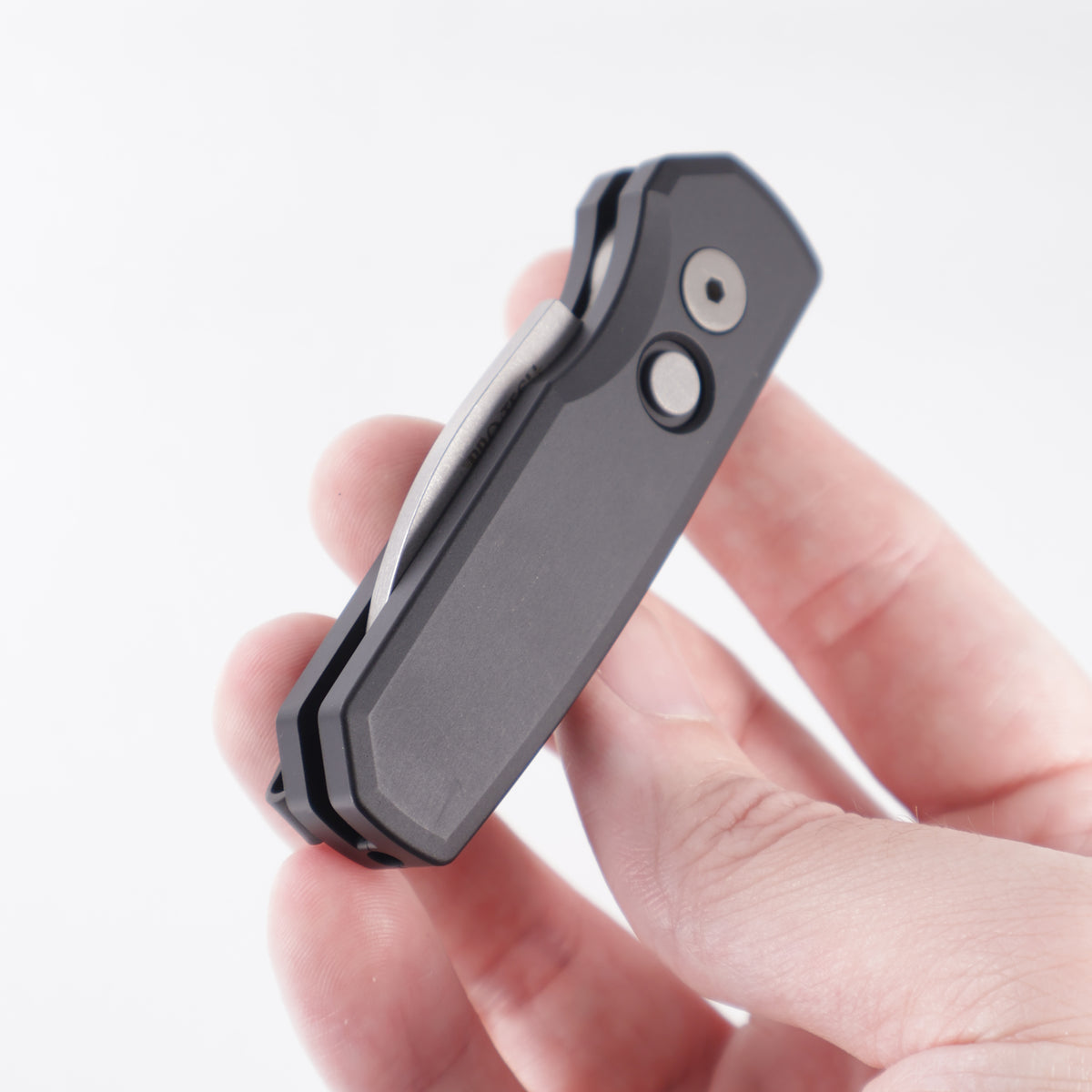 Pro-Tech Runt 5 Wharncliffe - Black Aluminum - Stonewash Magnacut *PRE-OWNED* *NO BOX*