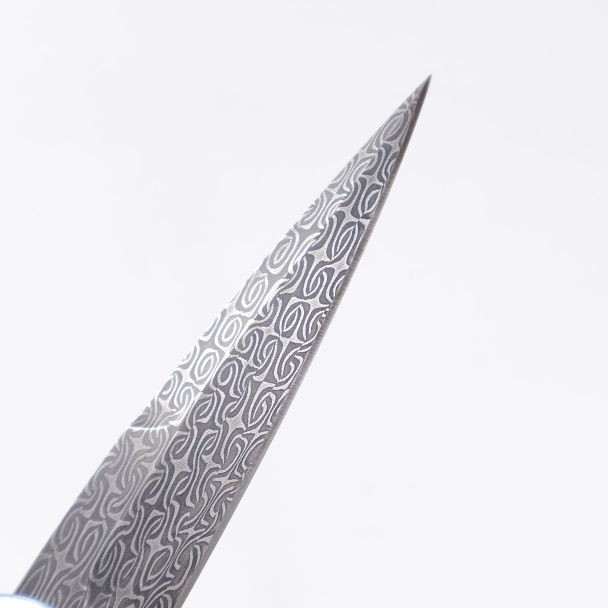 Pro-Tech Godson Custom - Blue Ano Orange Peel Titanium - Damascus Blade *PRE-OWNED*