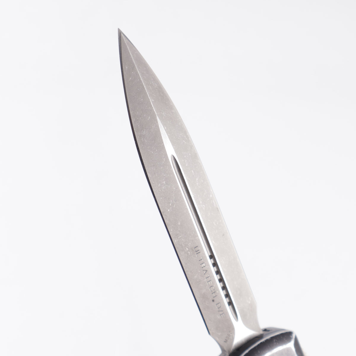 Microtech Ultratech Double Edge - Distressed Black Aluminum - Apocalyp ...