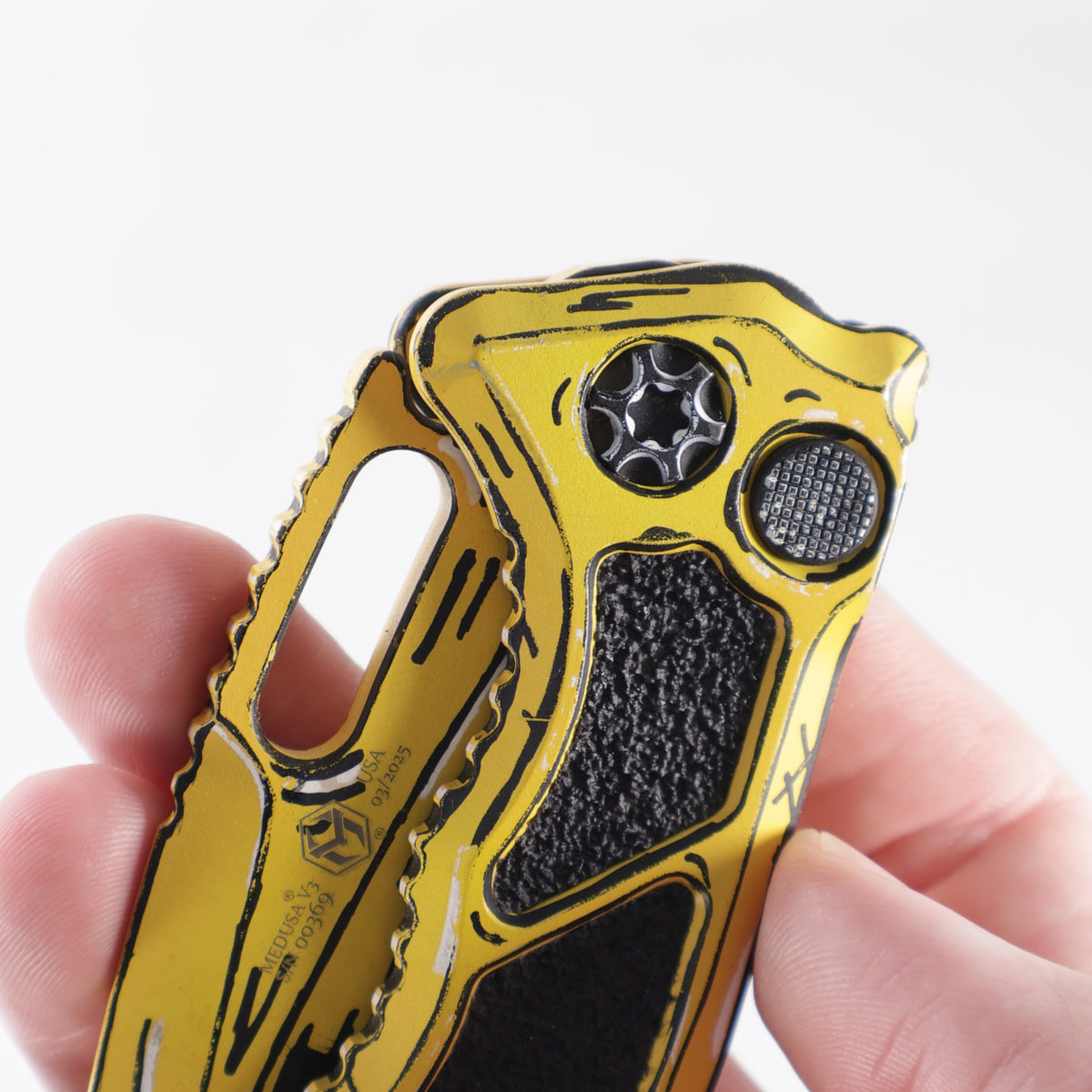 Heretic Medusa V3 Auto Recurve - Yellow Cel-Shade - Cerakote Magnacut - H012-CS-YW *PRE-OWNED*