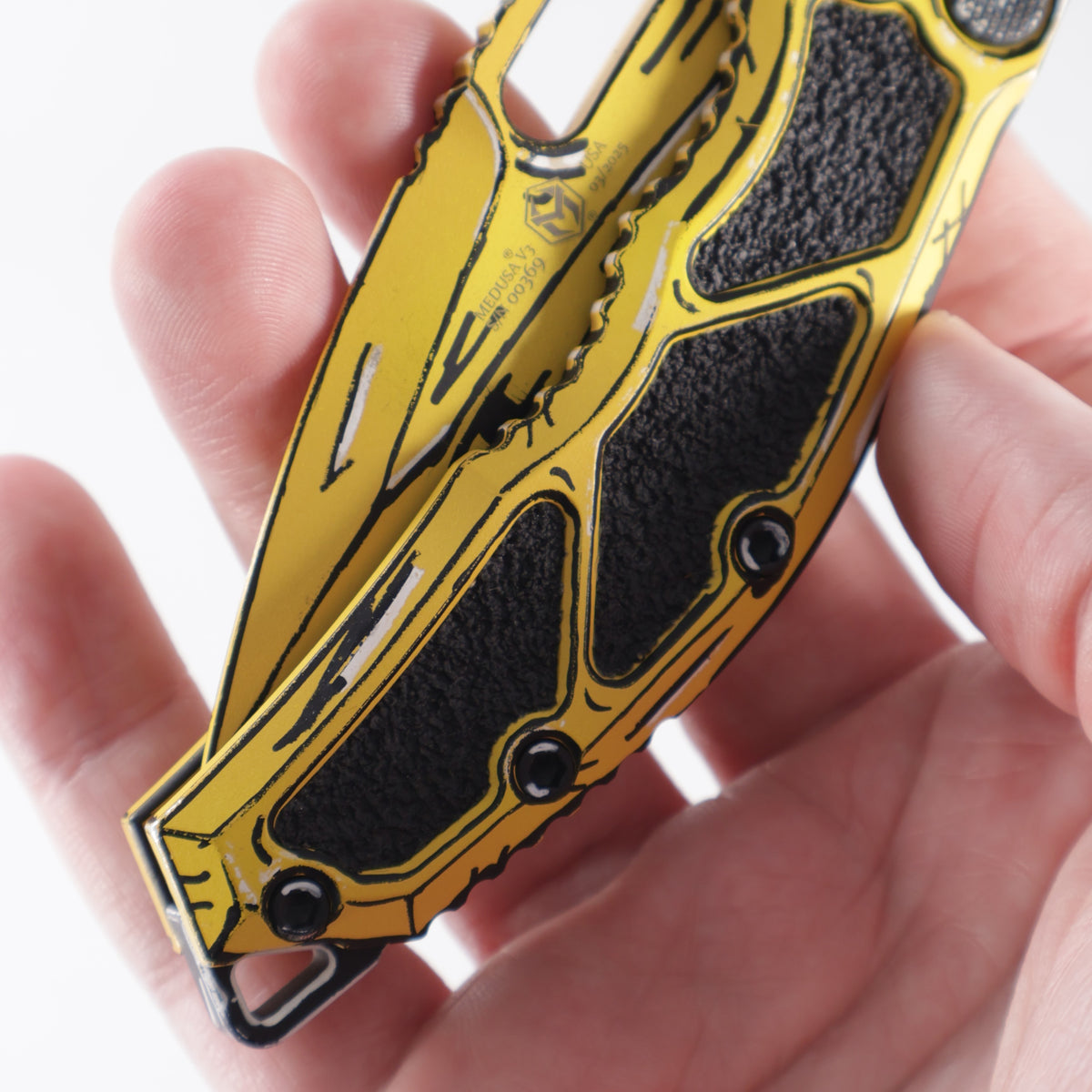 Heretic Medusa V3 Auto Recurve - Yellow Cel-Shade - Cerakote Magnacut - H012-CS-YW *PRE-OWNED*