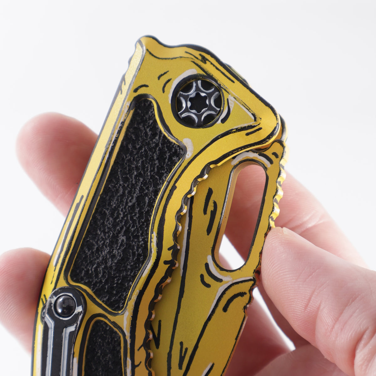 Heretic Medusa V3 Auto Recurve - Yellow Cel-Shade - Cerakote Magnacut - H012-CS-YW *PRE-OWNED*