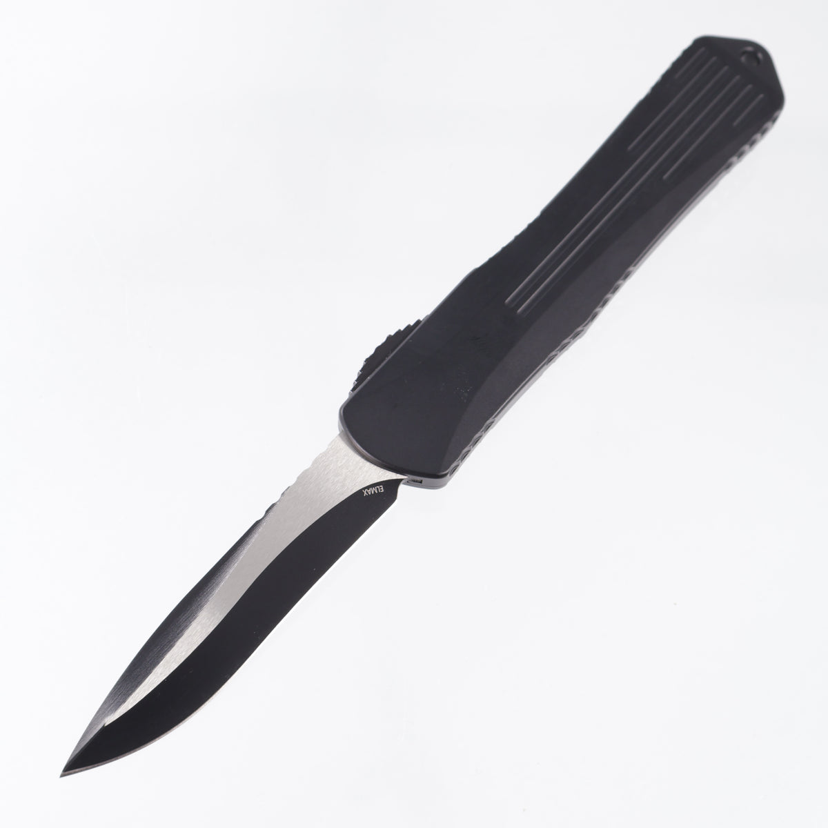 Heretic Manticore X Recurve - Black Aluminum w/ Bronze Titanium Clip - Black Tactical 2-Tone Elmax - H033-10A *PRE-OWNED*