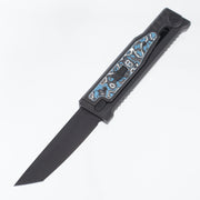 Reate Exo-M Tanto - Black PVD Titanium w/ Arctic Frost Fat Carbon Inlays - Black PVD Elmax - S/N: 010 *PRE-OWNED*