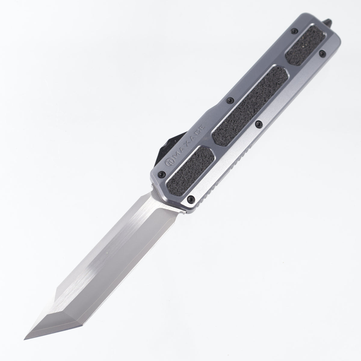 Maxace Neptune Tanto - Gray Aluminum w/ Rubber Inserts - SLD-Magic *PRE-OWNED* *NO BOX*