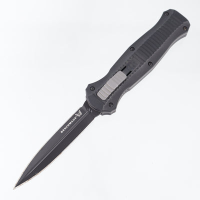 Benchmade Infidel Double Edge - Black Aluminum - Black Coated D2 *PRE-OWNED* *NO BOX*
